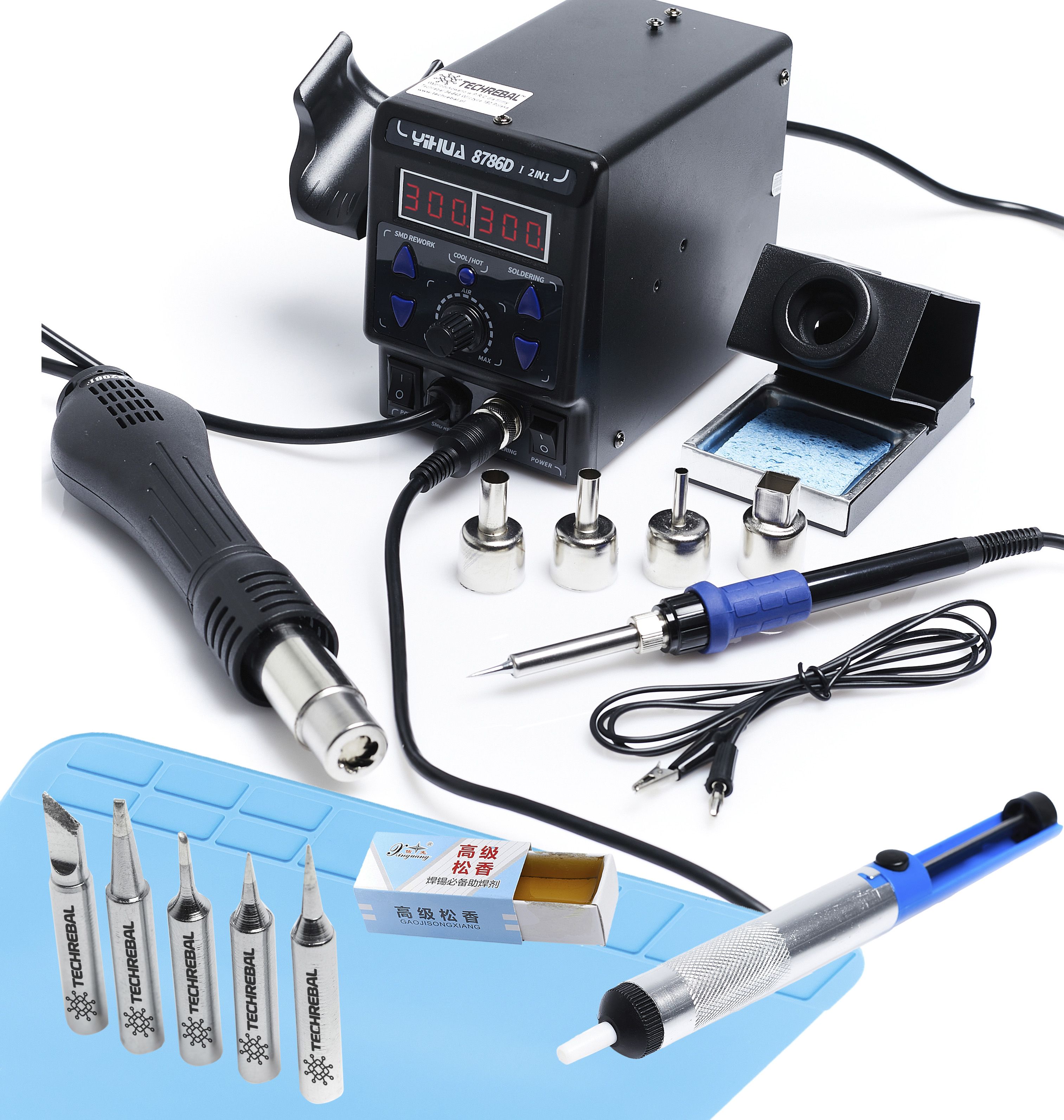 Techrebal STACJA LUTOWNICZA 8786D-I MEGA ZESTAW NA PREZENT