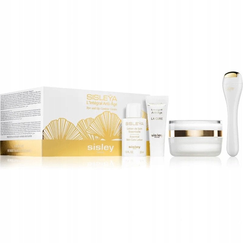 SISLEY_SET Sisleya L'Intégral Anti-Age Eye And Lip Contour Cream krem do konturowania oczu i ust oraz przyrząd do masażu 15ml + krem przeciwstarzeniow
