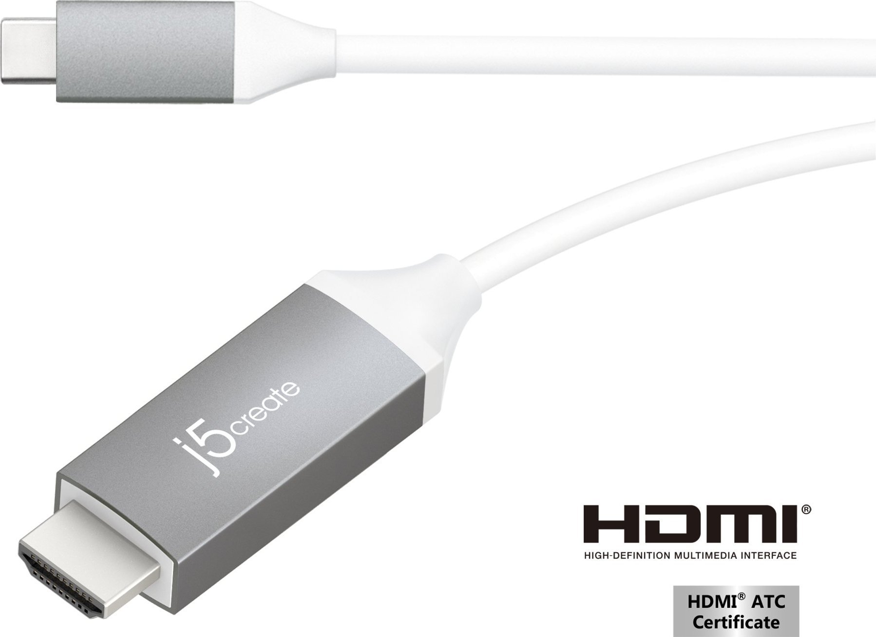 Kabel USB j5create USB-C - HDMI 1.5 m Szary (JCC153G-N)