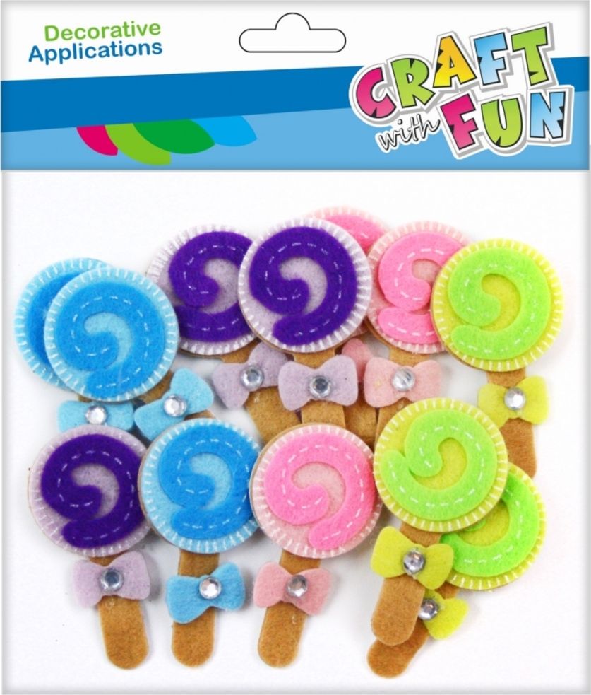 Craft with Fun CF OZDOBA DEK FILC SPRZYL LIZAKI 12SZT 12/288
