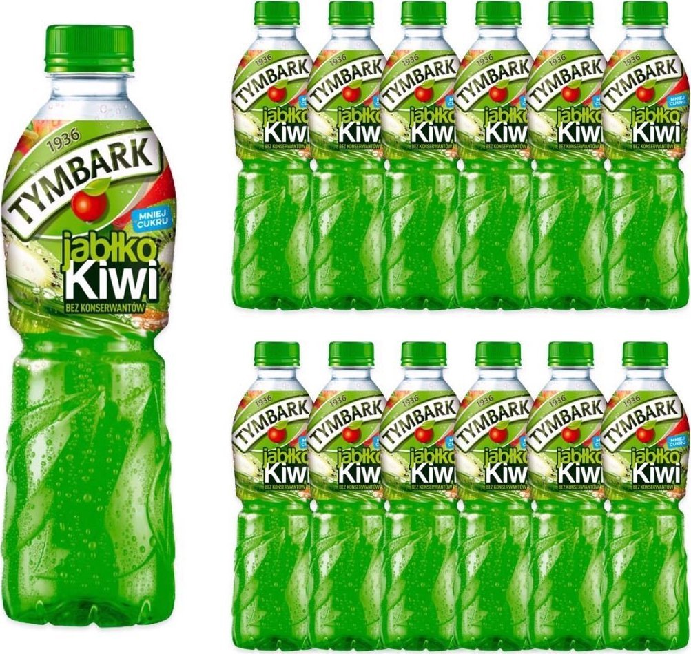 Tymbark Tymbark Napój jabłko kiwi 500 ml x12 sztuk