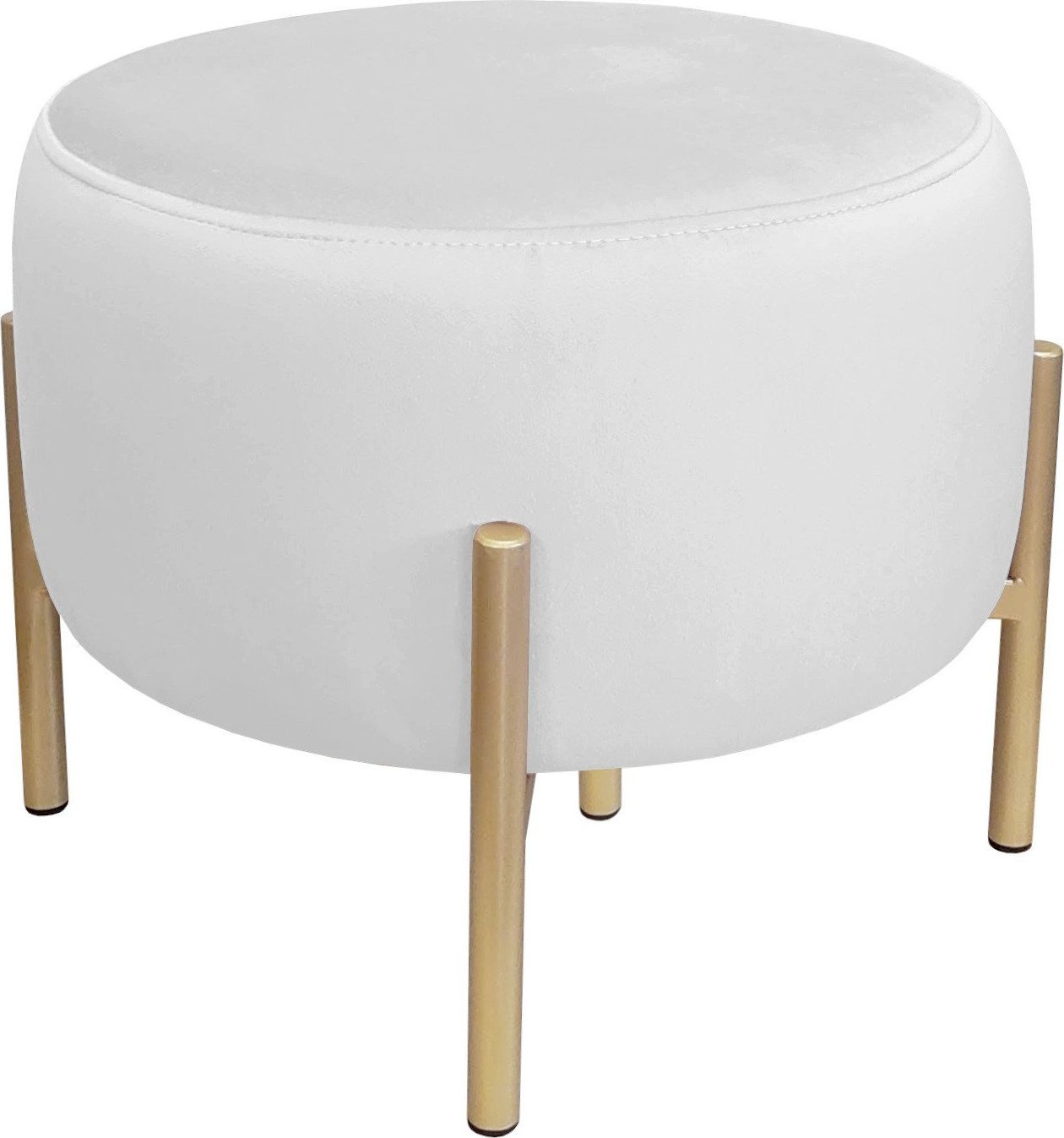 Atos Pufa OLA LOFT ławka podnóżek metal złota MG39