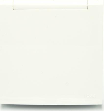 Efapel EFAPEL LOGUS90 ELEMENT CENTRALNY DO GNIAZDA Z UZIEMIENIEM Z POKRYWĄ IP44 BIAŁY 90654 TBR