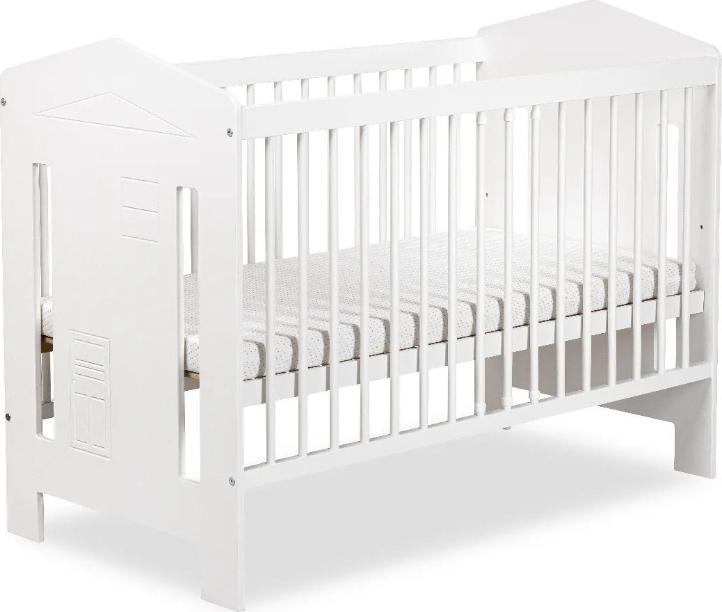 Haciendo el Indio Łóżeczko dziecięce IDA 120x60 białe LITTLE SKY