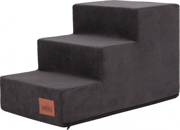 Hobbydog Małe Schody Savoy- Czarny - 30 cm -3 Stopnie