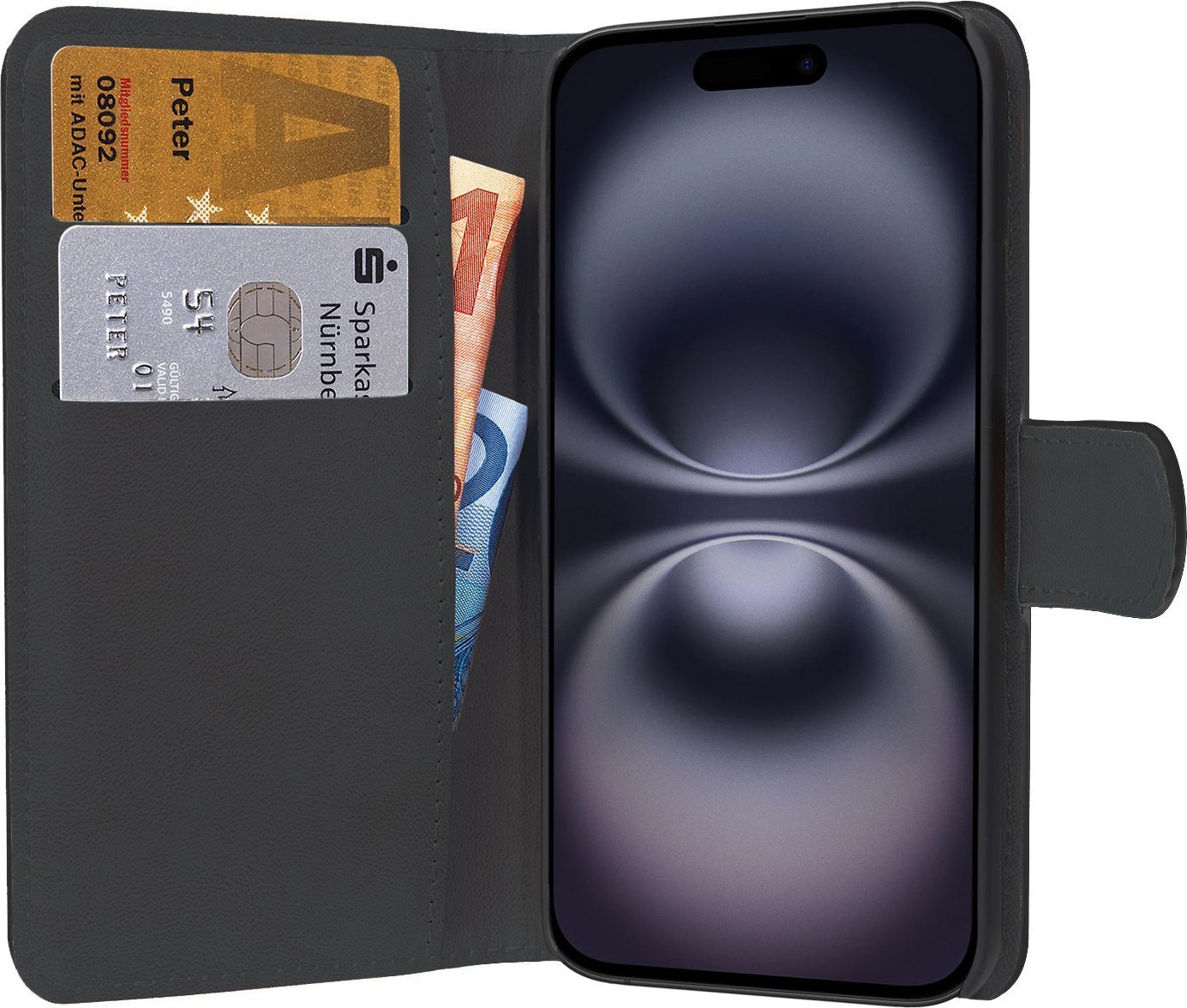 Pedea PEDEA Book Cover Classic für Apple iPhone 16 -black