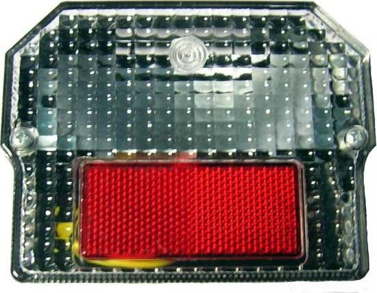 Z.P.H. Moto-Mer Lampa tylna prostokatna ( biała ) S51, S70, KR51/2, SR50, ETZ