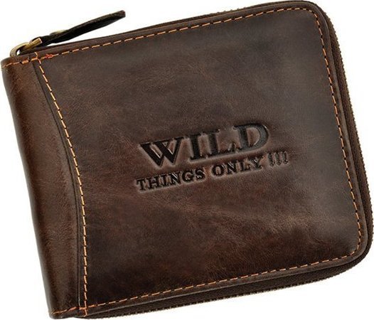 Wild skóra naturalna Męski portfele Wild Things Only 5267 NoSize