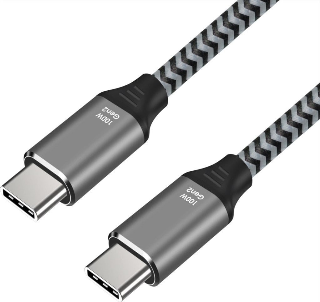 Kabel USB Art USB-C - USB-C 2 m Szary (KABUSBC OEM-C1-2)