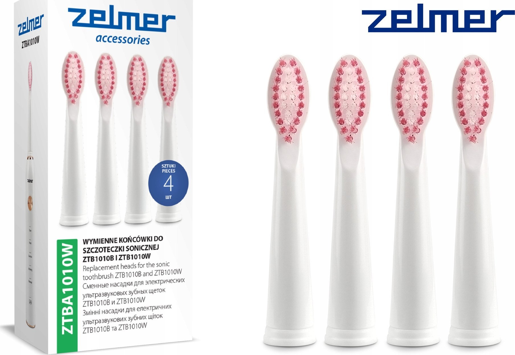 Końcówka Zelmer do szczoteczki sonicznej (ZTBA1010W)