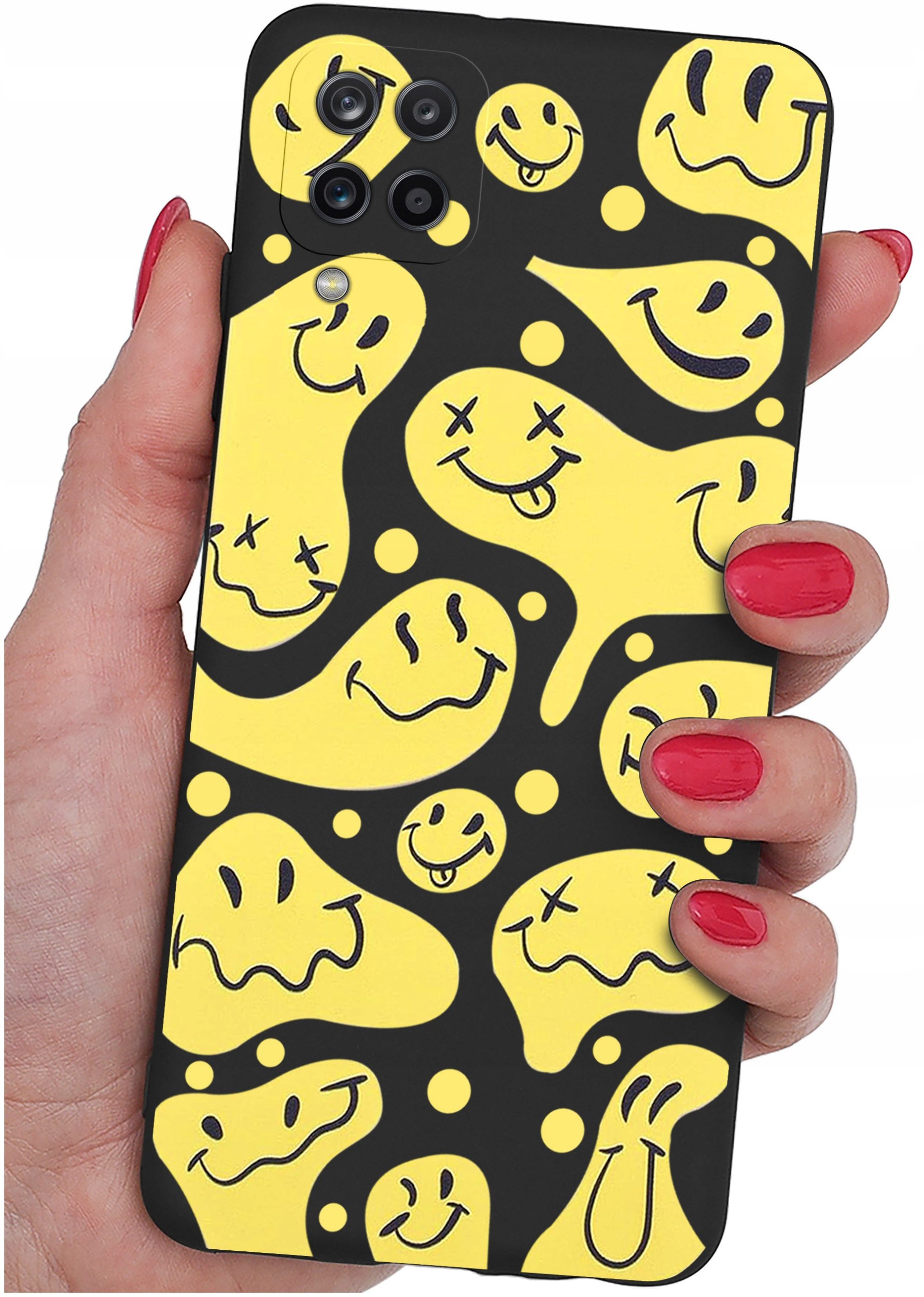 Etui do Samsung Galaxy A12|M12 WZORY |SILIKONOWE MATT CASE + SZKŁO 9H