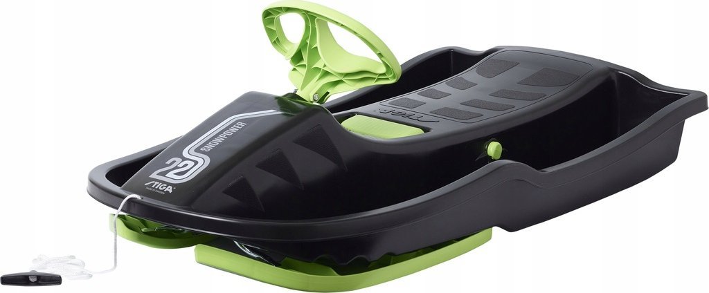 Stiga STIGA SNOWPOWER black/green sled with handle ST7122-19