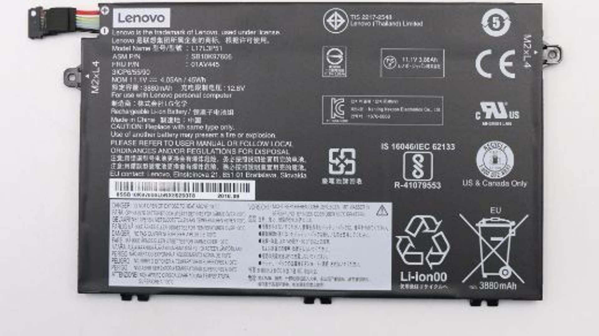 Bateria Lenovo Battery 3c 45Wh LiIon LGC
