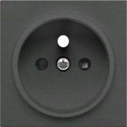 Kontakt-Simon 55 - Pokrywa do gniazda wtyczkowego pojedynczego z uziemieniem, grafitowy mat (TGZ1ZP/116)