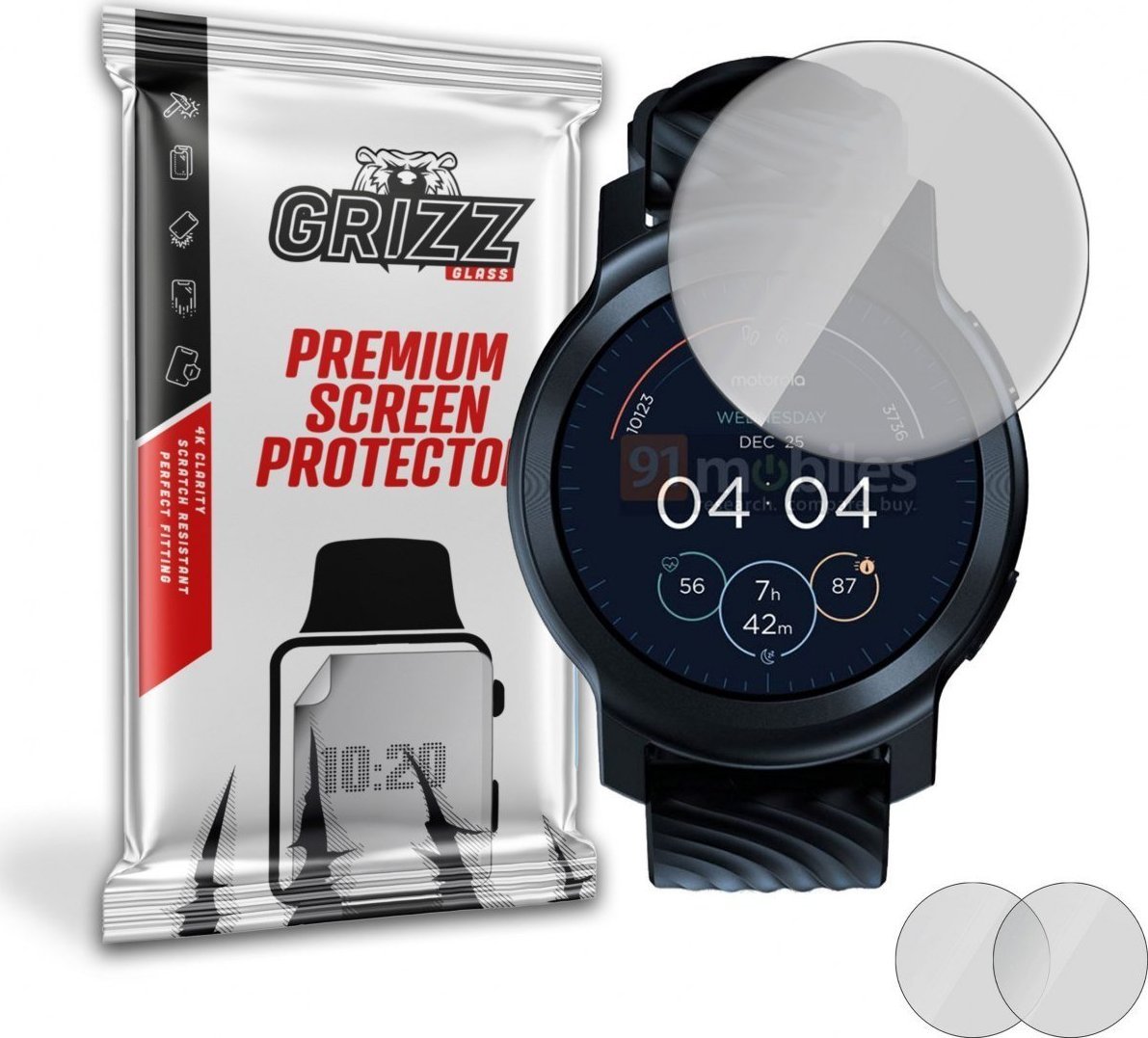 GrizzGlass Folia matowa Grizz Motorola Moto Watch 100