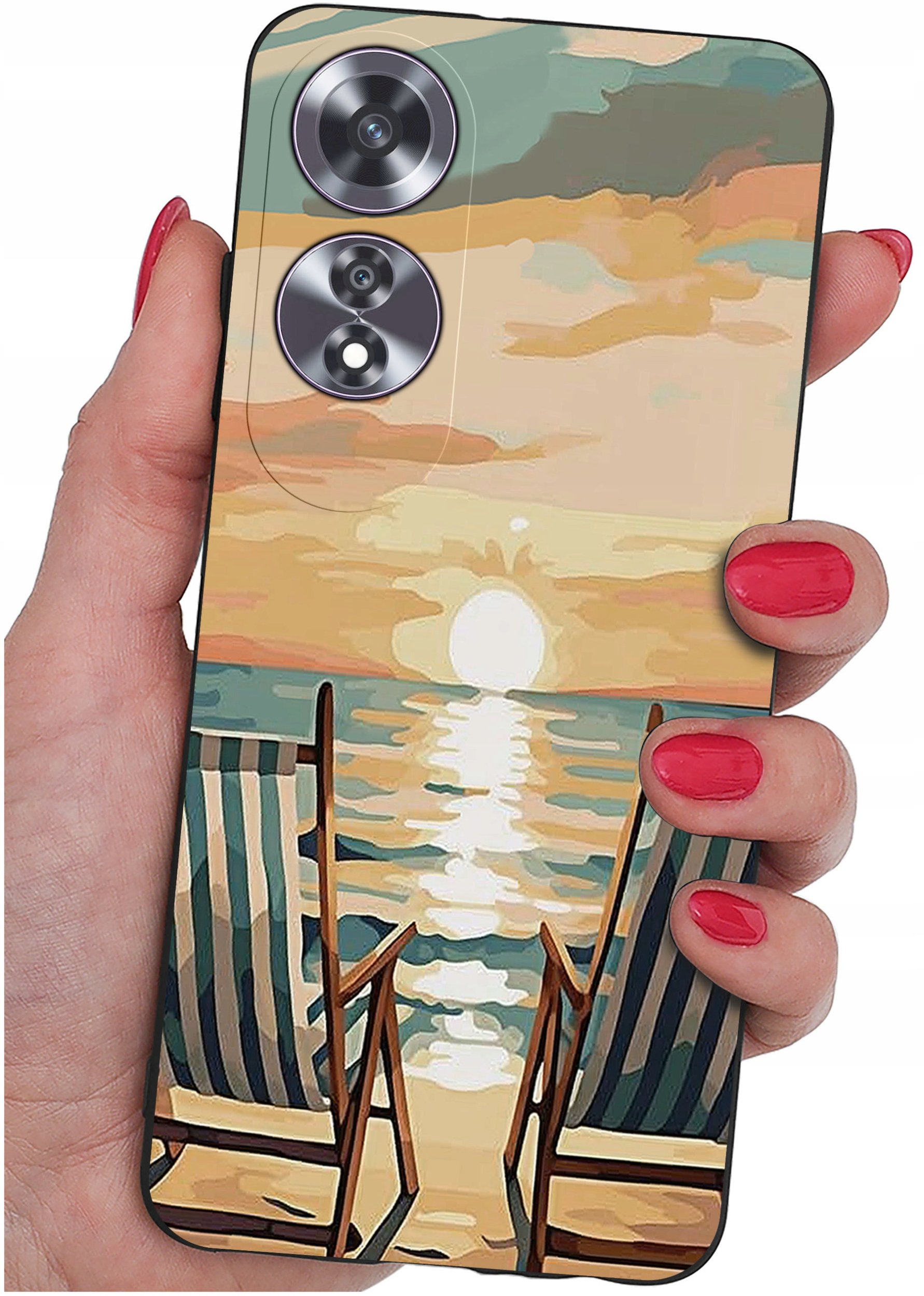 Etui do Oppo A60 4G WZORY |SILIKONOWE MATT CASE + SZKŁO 9H