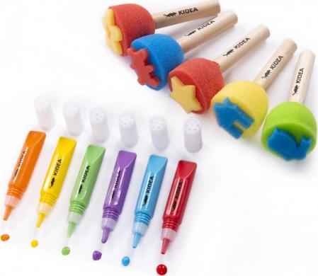Kidea Zestaw farb i stempli 11el. Kidea p24