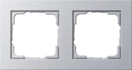 GIRA Ramka podwójna Gira E2 kolor aluminiowy