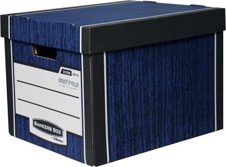 Fellowes Pudła archiwizacyjne Fellowes Bankers Box WOODGRAIN 0061001-BLUE