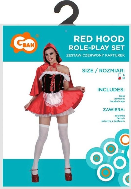Strój dla dorosłych Czerwony Kapturek rozm. M