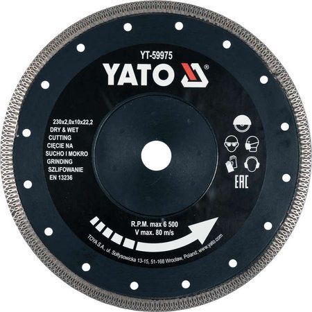 Yato tarcza diamentowa 230mm do ceramiki (YT-59975)