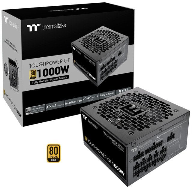 Netzteil Thermaltake Toughpower GT 1000W ATX3.1/GEN5 80+G BK retail