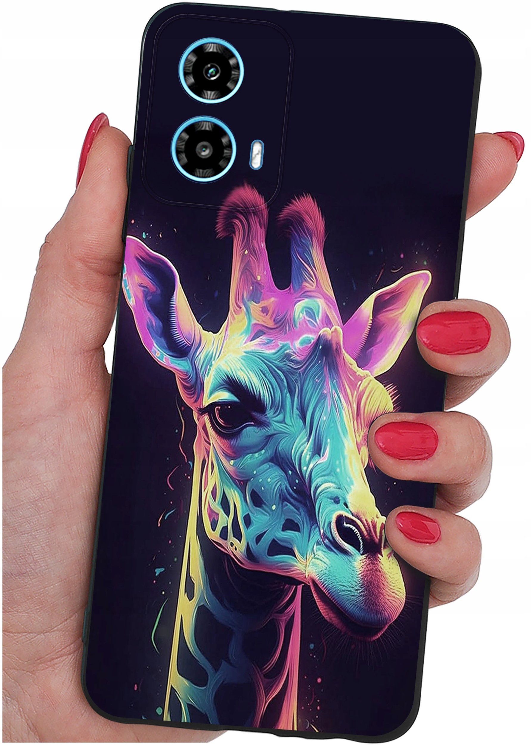 ETUI do Motorola Moto G34 5G WZORY |SILIKONOWE MATT CASE + SZKŁO 9H