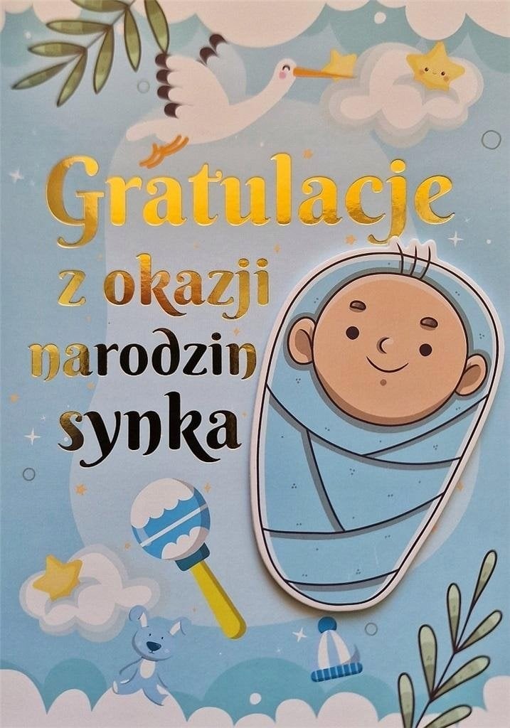 Teka Karnet Narodziny chłopiec