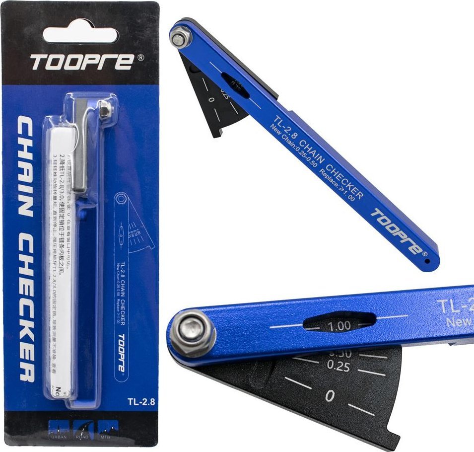 Przymiar do łańcucha Toopre TL-2.8 do pomiaru zużycia łańcucha