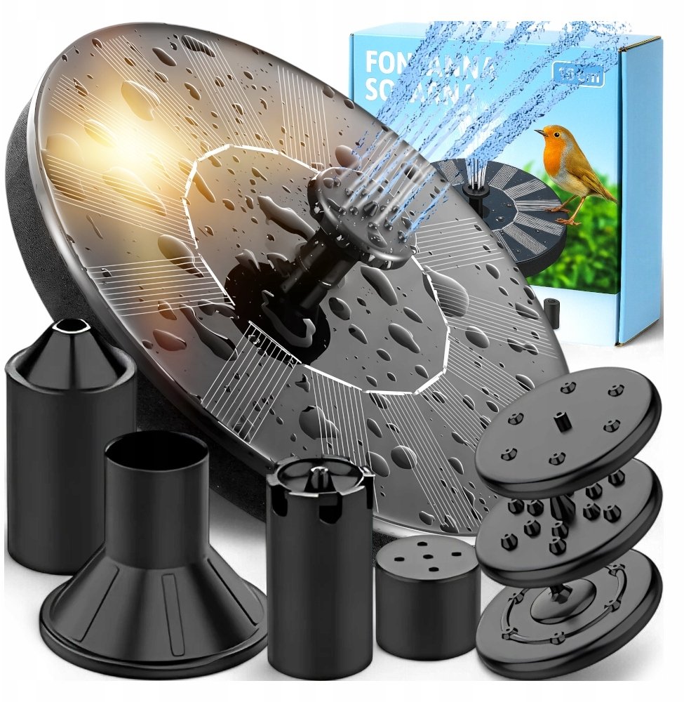 FONTANNA SOLARNA OGRODOWA PŁYWAJĄCA KANZA