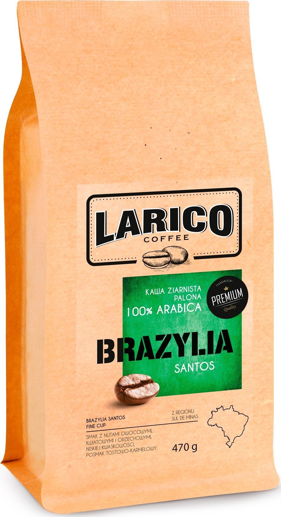 Kawa ziarnista Larico Brazylia Santos 470 g