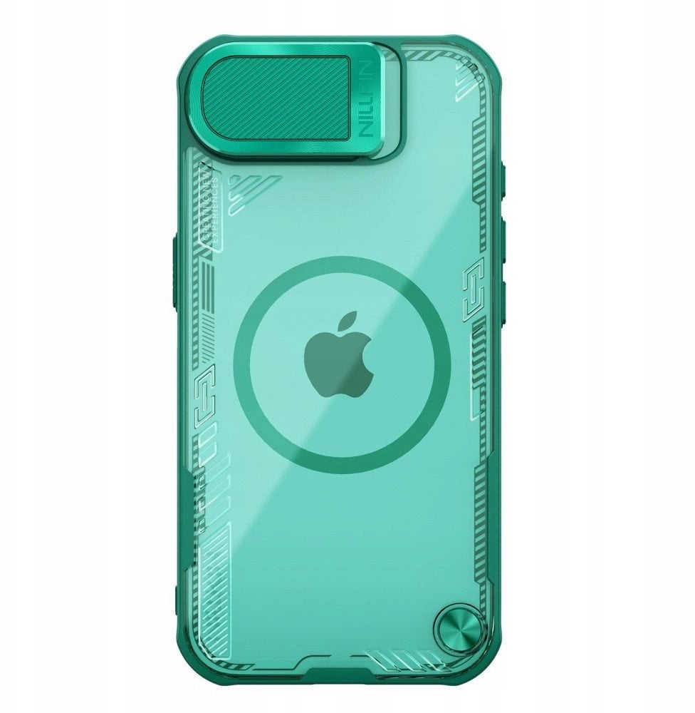 Etui Nillkin Iceblade Prop Magnetic z osłoną na aparat i podstawką na iPhone 16e - zielone