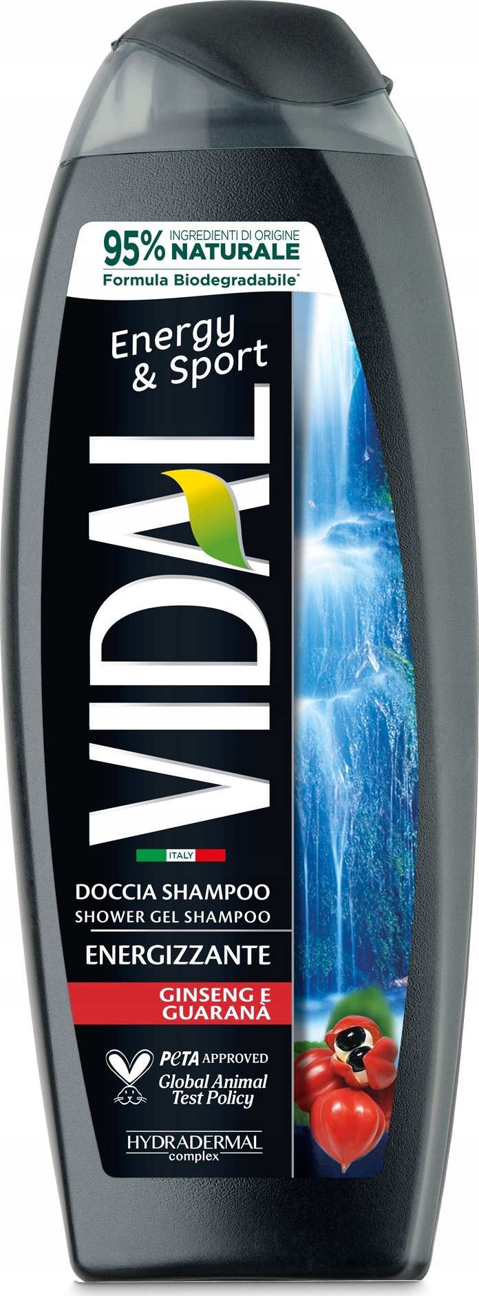 Vidal Żel pod prysznic i szampon męski Ginseng 250 ml