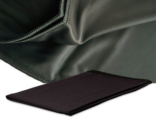 De Witte Lietaer TOP Silk Czarna mikrofibra do osuszania i polerowania szkła