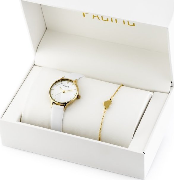 Zegarek Pacific ZEGAREK DAMSKI PACIFIC X6133 - KOMUNIA KOMPLET PREZENTOWY (ZY679A)