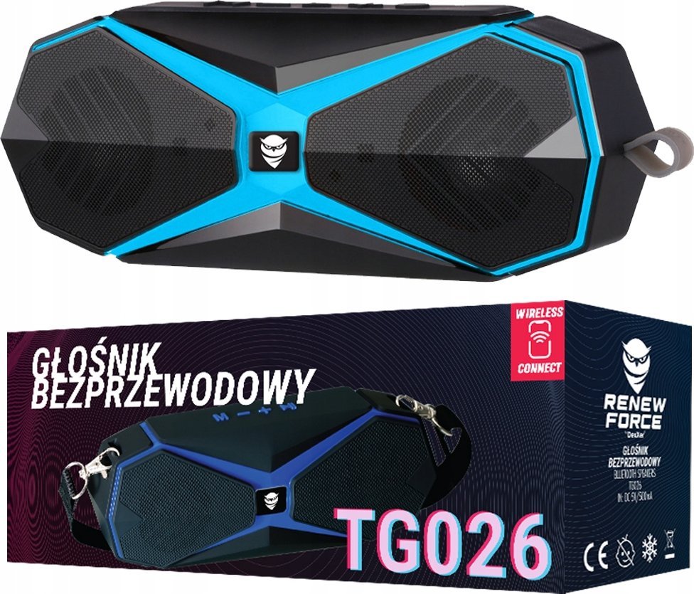GŁOŚNIK BLUETOOTH NIEBIESKI X TG026