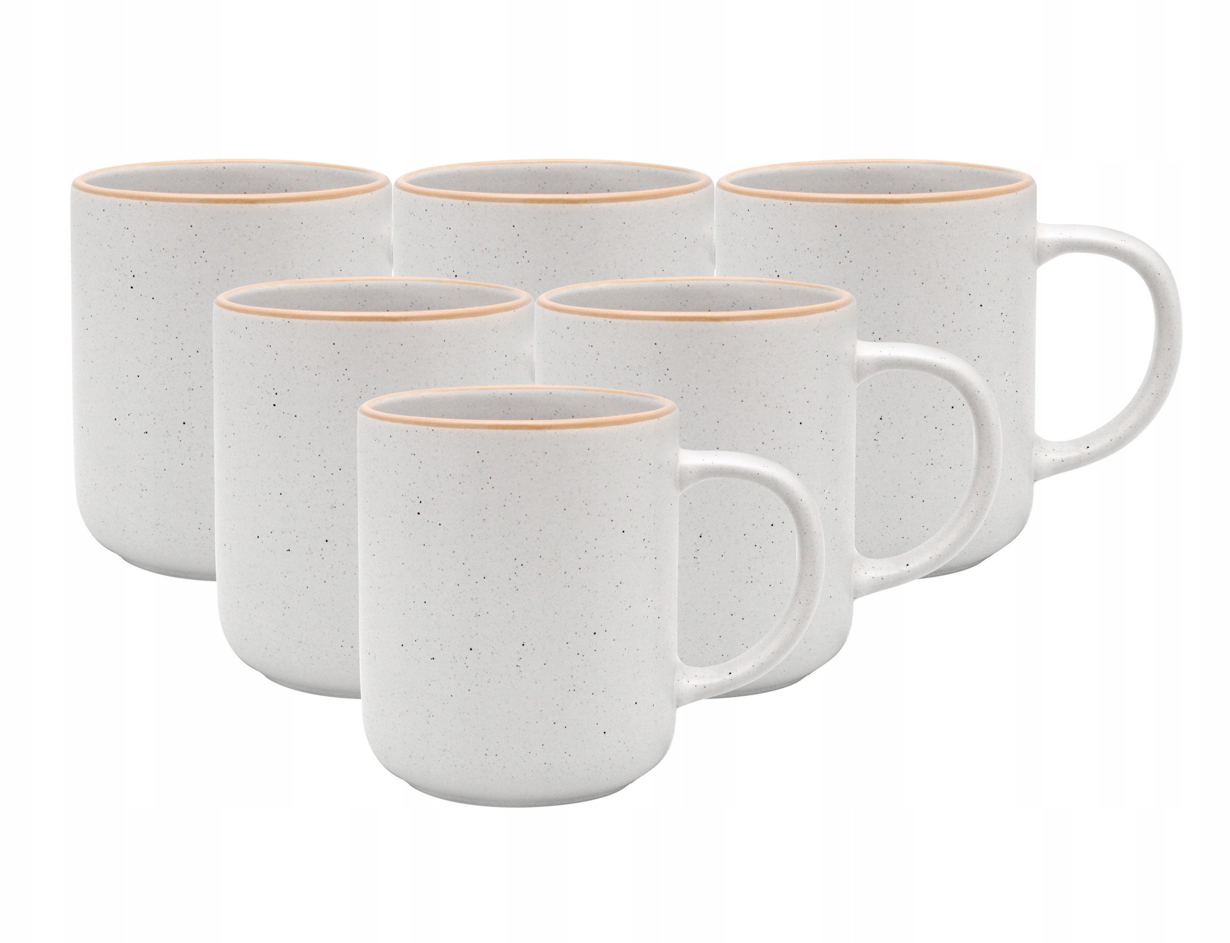 ZESTAW KUBKÓW PORCELANOWYCH ARTENA WHITE 6X400ML