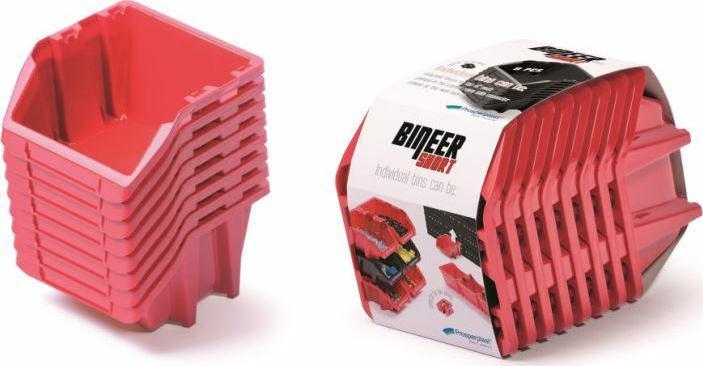 Prosperplast KUWETY 8 BINEER SHORT 10 SZT. CZERWONE 206x118x144mm KBISS15-3020