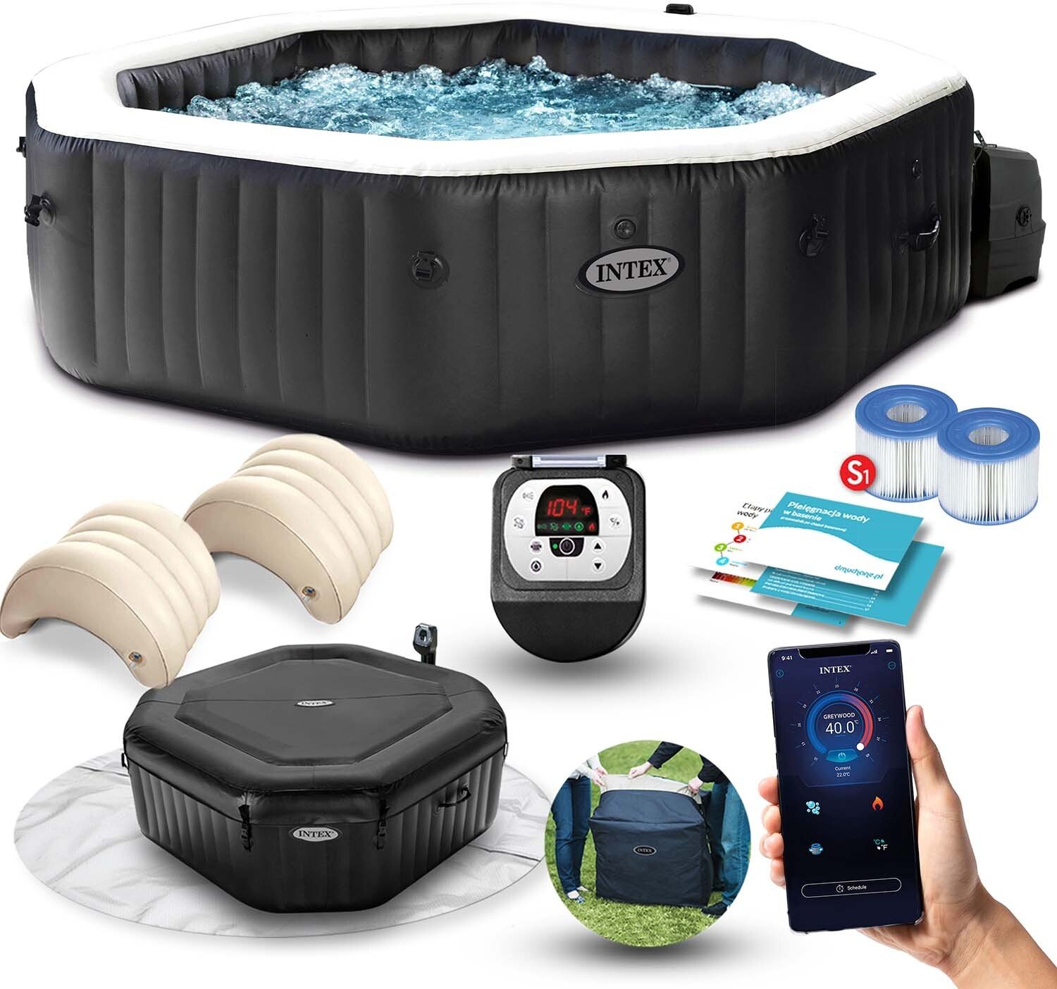 SPA ogrodowe Intex Jet & Bubble Deluxe SPA 211 cm x 71 cm (28462)