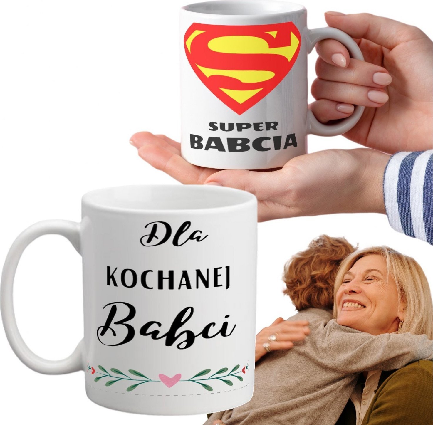 PrzydaSie Kubek Na Dzień Babci Babcia Z Nadrukiem Imię Prezent Z Imieniem