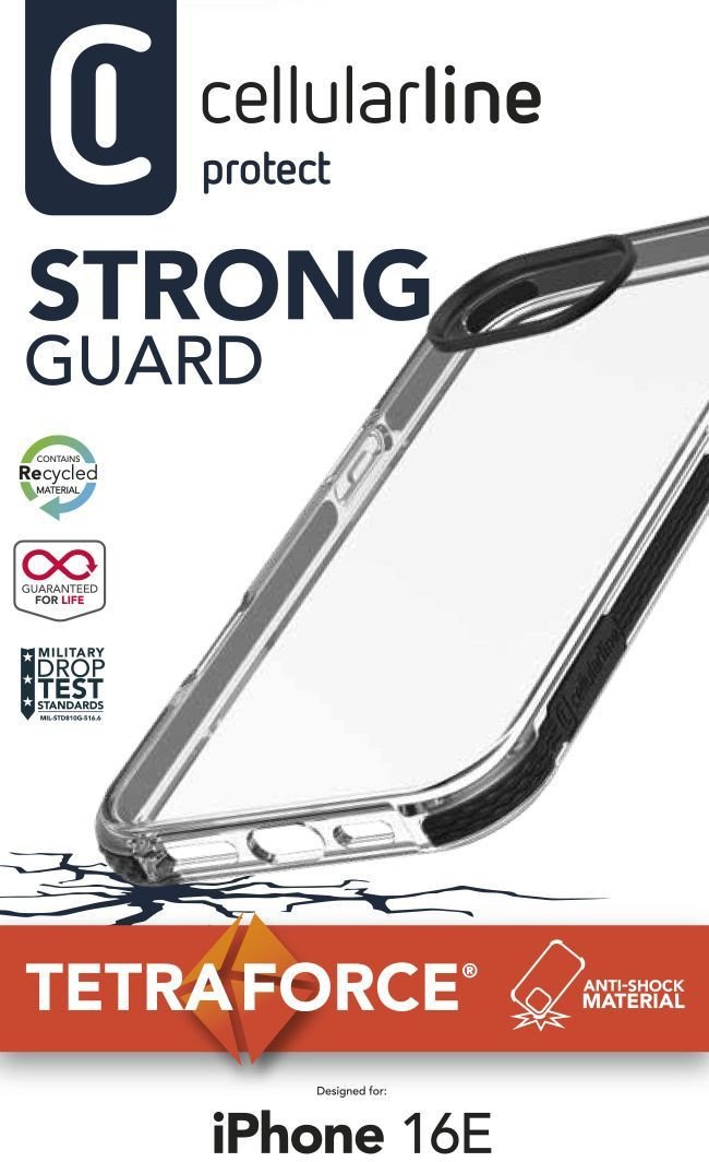 Cellularline 8018080492594 pokrowiec na telefon komórkowy 15,4 cm (6.06") Przezroczysty