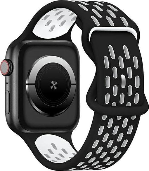Beline Beline pasek Apple Watch New Sport Silicone 38/40/41mm czarno-biały black/white box