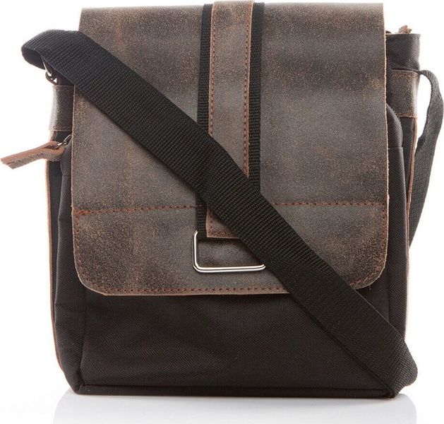 Belveder Mała listonoszka męska skórzana beżowa BV15