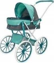 Wózek gondola duże koła szaro-mięt 011761 82960