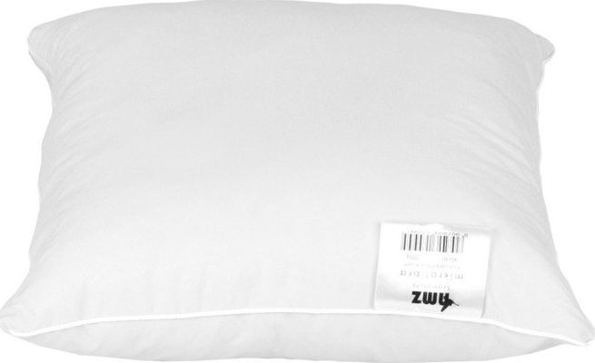 AMZ Poduszka Mikrofibra Zdrowy Sen Gładka Biały 40x60