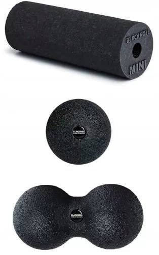 Blackroll Zestaw wałków do masażu i piłeczek BLACKROLL BLACKBOX MINI set with foam rollers fascia balls