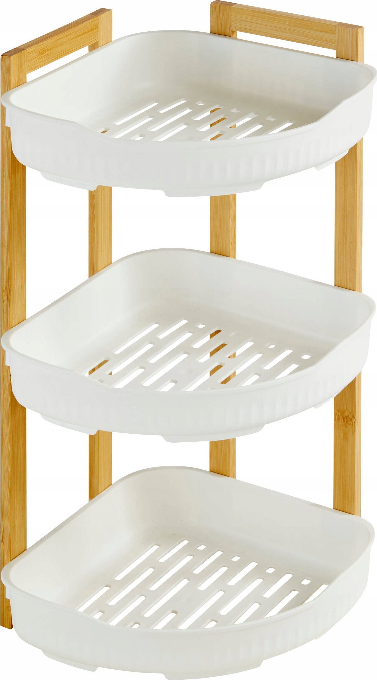 Organizer pod prysznic narożny stojący NATUREO, 29 x 22 x 45 cm