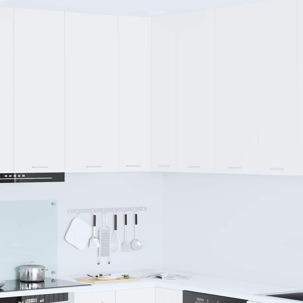 vidaXL Szafka wisząca z półką z drzwiami Riga Biały 57 x 57 x 100 cm