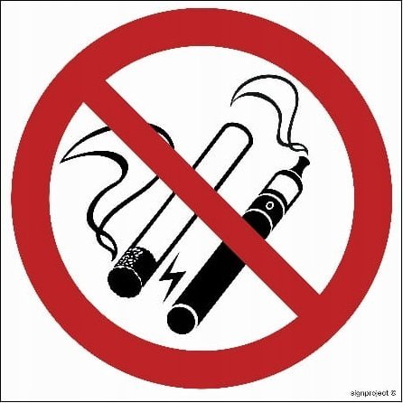 Mój dom Zakaz Palenia Tytoniu Papierosów Elektroni 200X200 Libres Polska Sp Sgp-Gb058_200X200_Fn 5904937116085