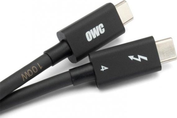 Kabel USB OWC USB-C - USB-C 2 m Czarny (OW-CBLTB4C2.0M)